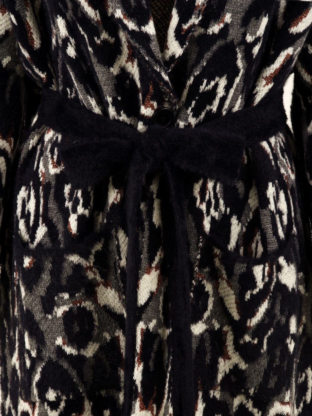 Cappotto jacquard maculato AKEP Donna - Multicolore