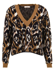 Maglione jacquard maculato AKEP Donna - Multicolore