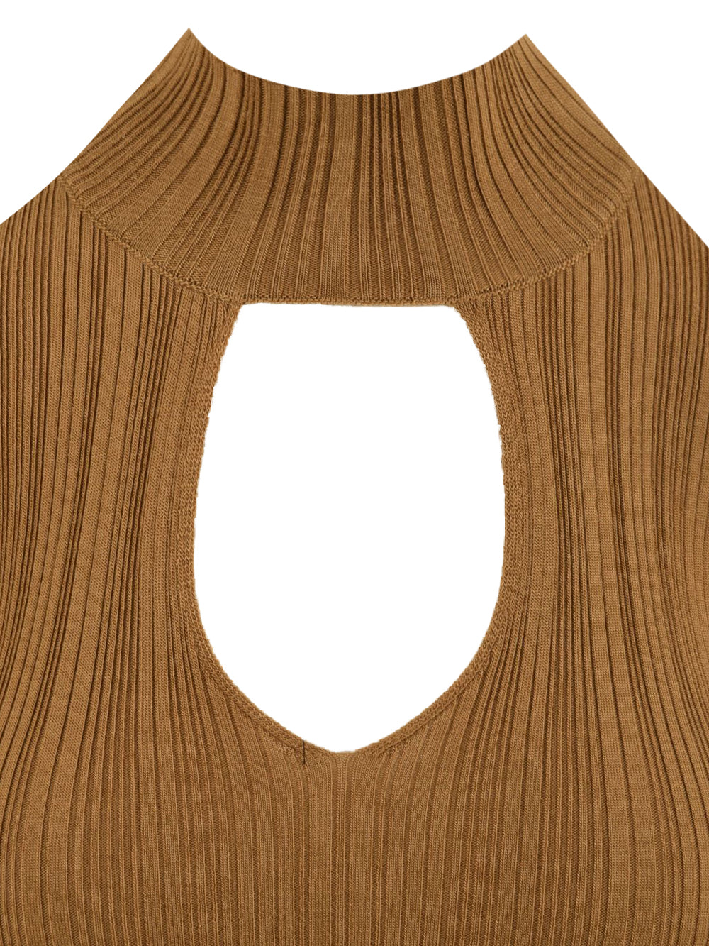 Maglia lupetto con volant manica AKEP Donna - Marrone