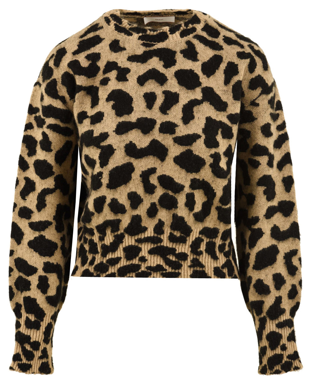 Maglione girocollo maculato AKEP Donna - Multicolore