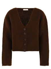 Cardigan corto costa inglese AKEP Donna - Marrone