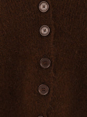 Cardigan corto costa inglese AKEP Donna - Marrone