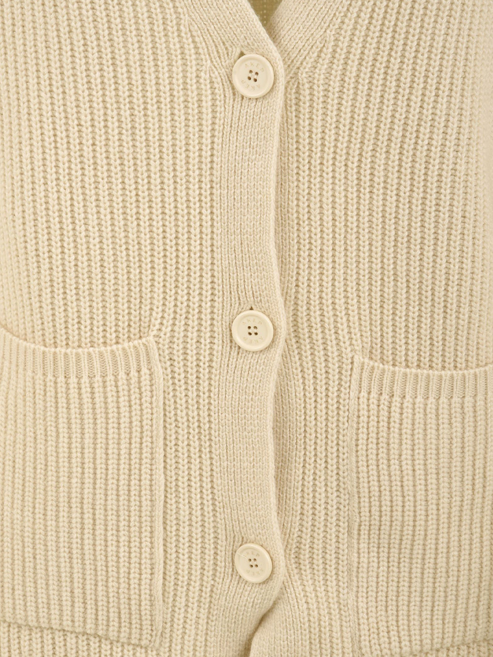 Cardigan in maglia punto pannocchia con frange AKEP Donna - Bianco
