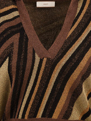 Polo in maglia riga diagonale AKEP Donna - Multicolore