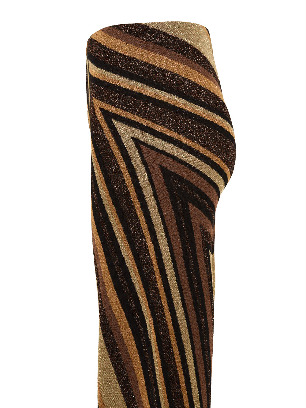 Pantalone in maglia jacquard riga diagonale AKEP Donna - Multicolore