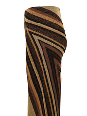 Pantalone in maglia jacquard riga diagonale AKEP Donna - Multicolore