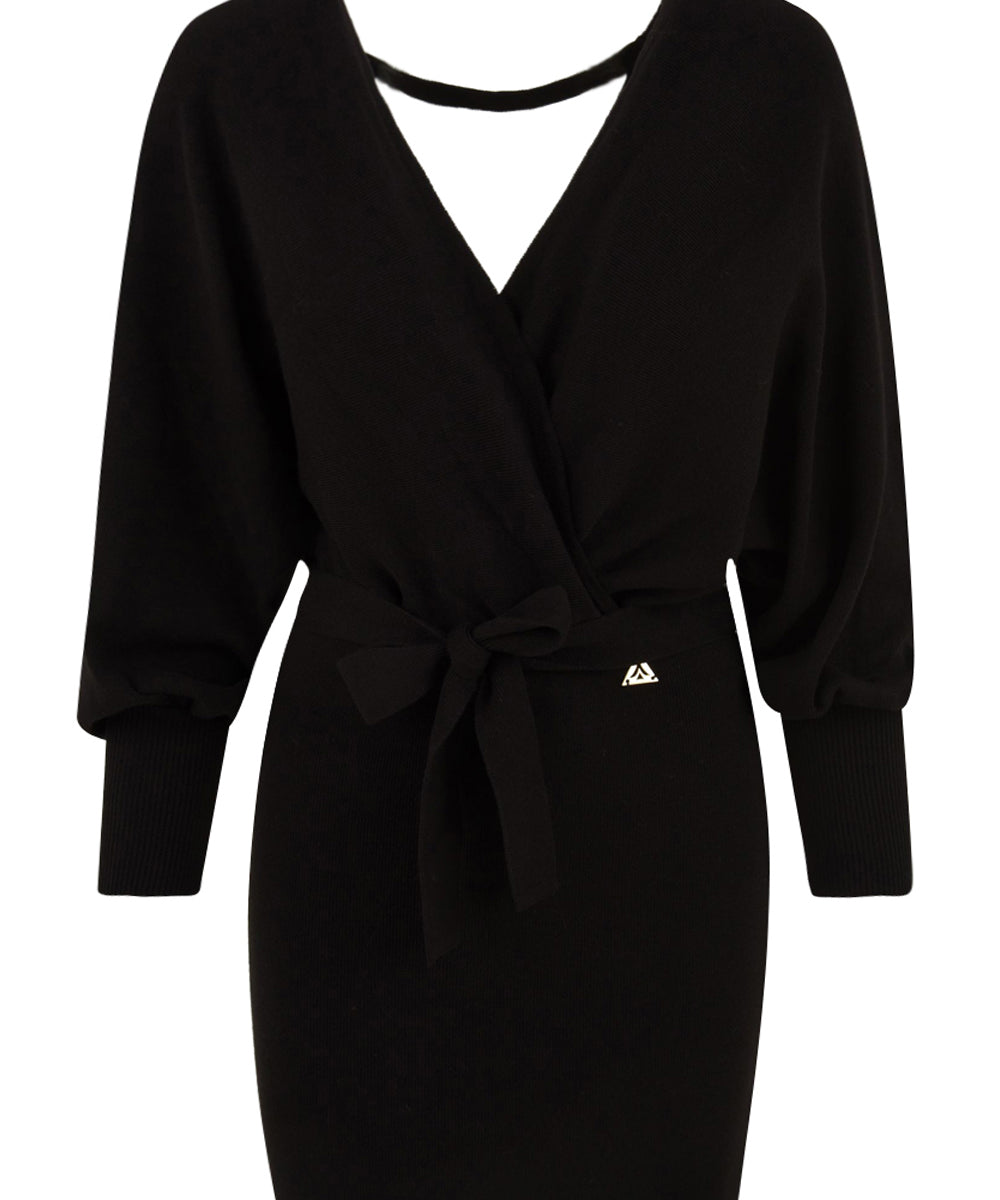 Abito corto Radha in maglia AKEP Donna - Nero