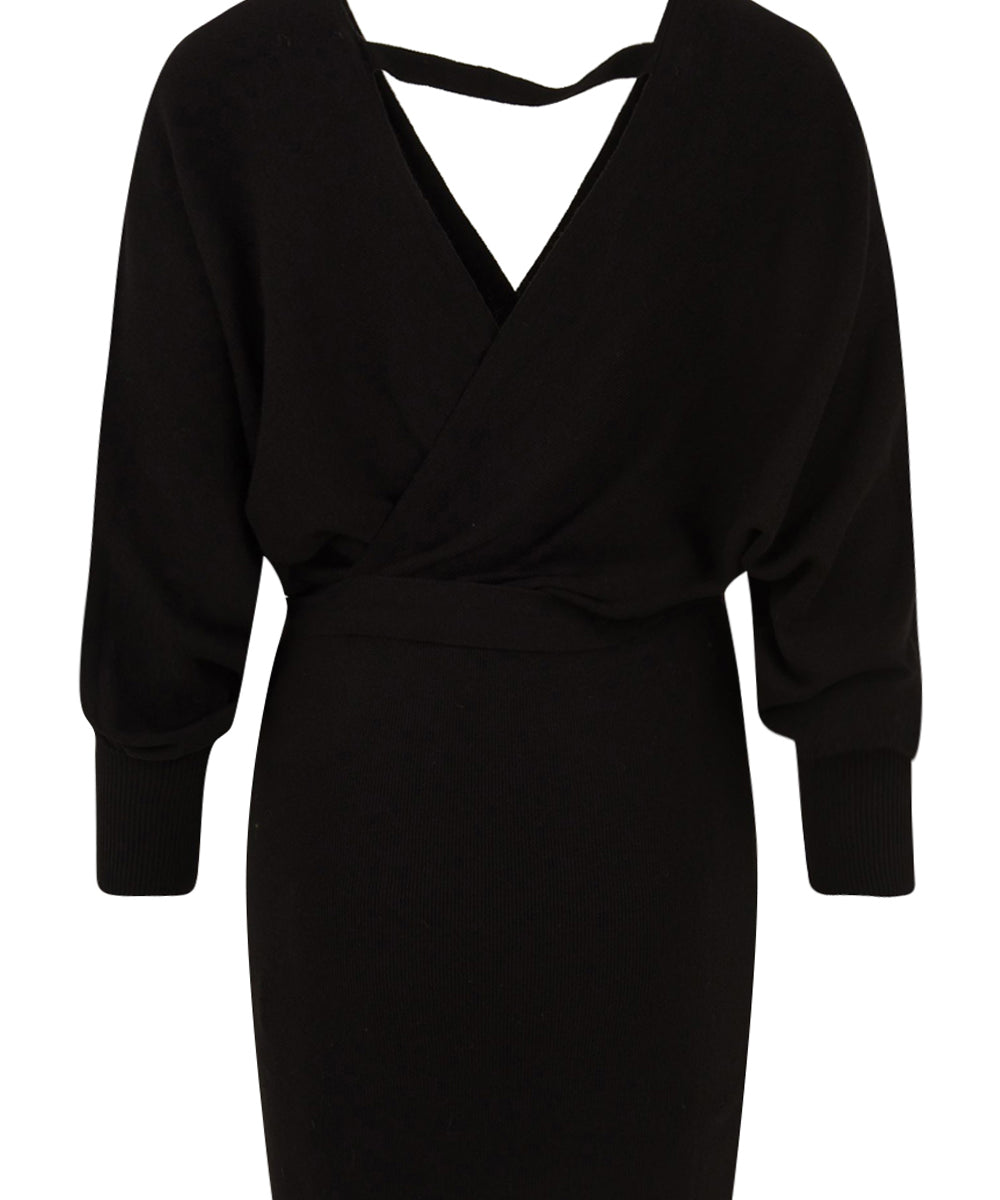 Abito corto Radha in maglia AKEP Donna - Nero