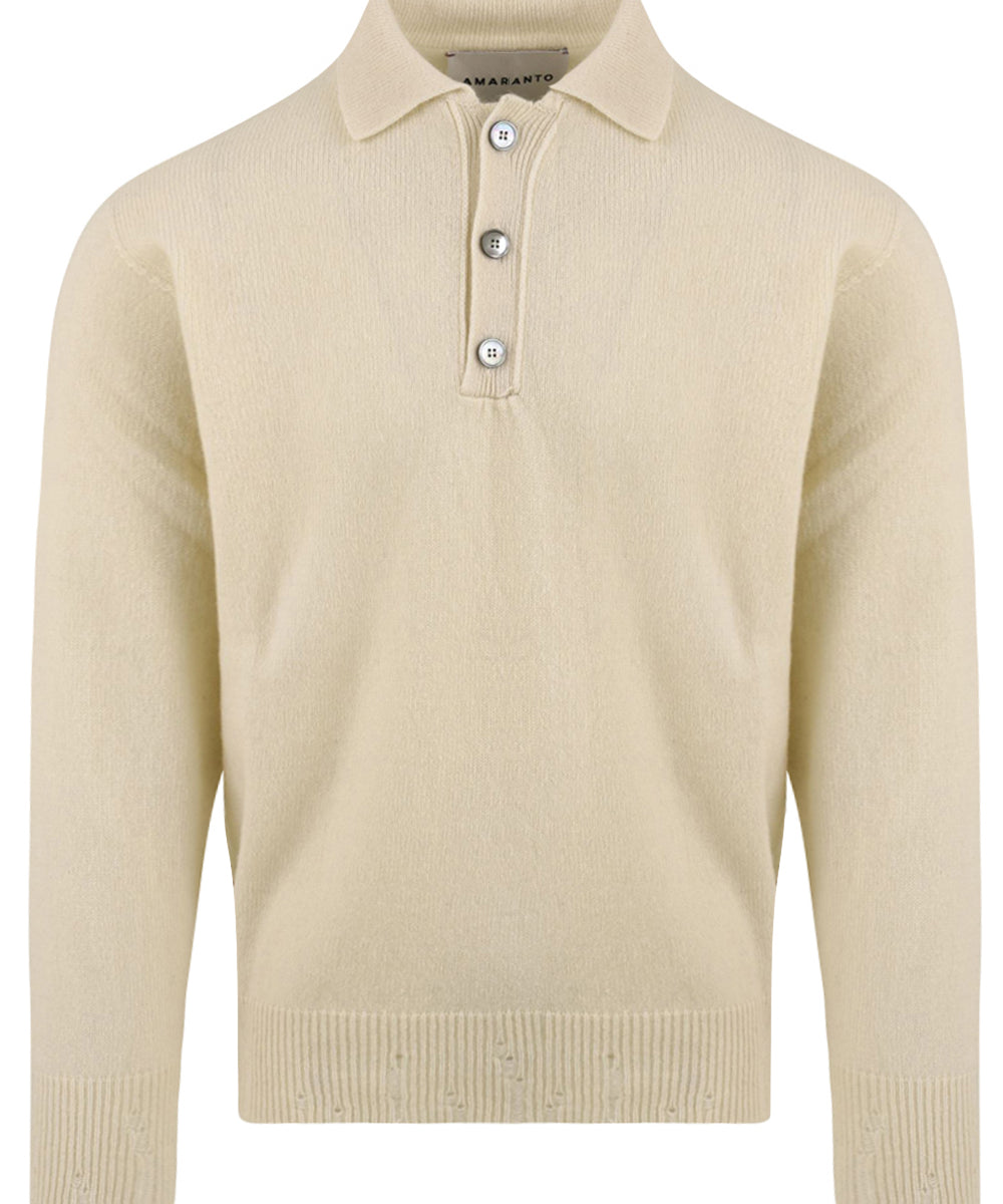 Polo AMARANTO Uomo - Bianco