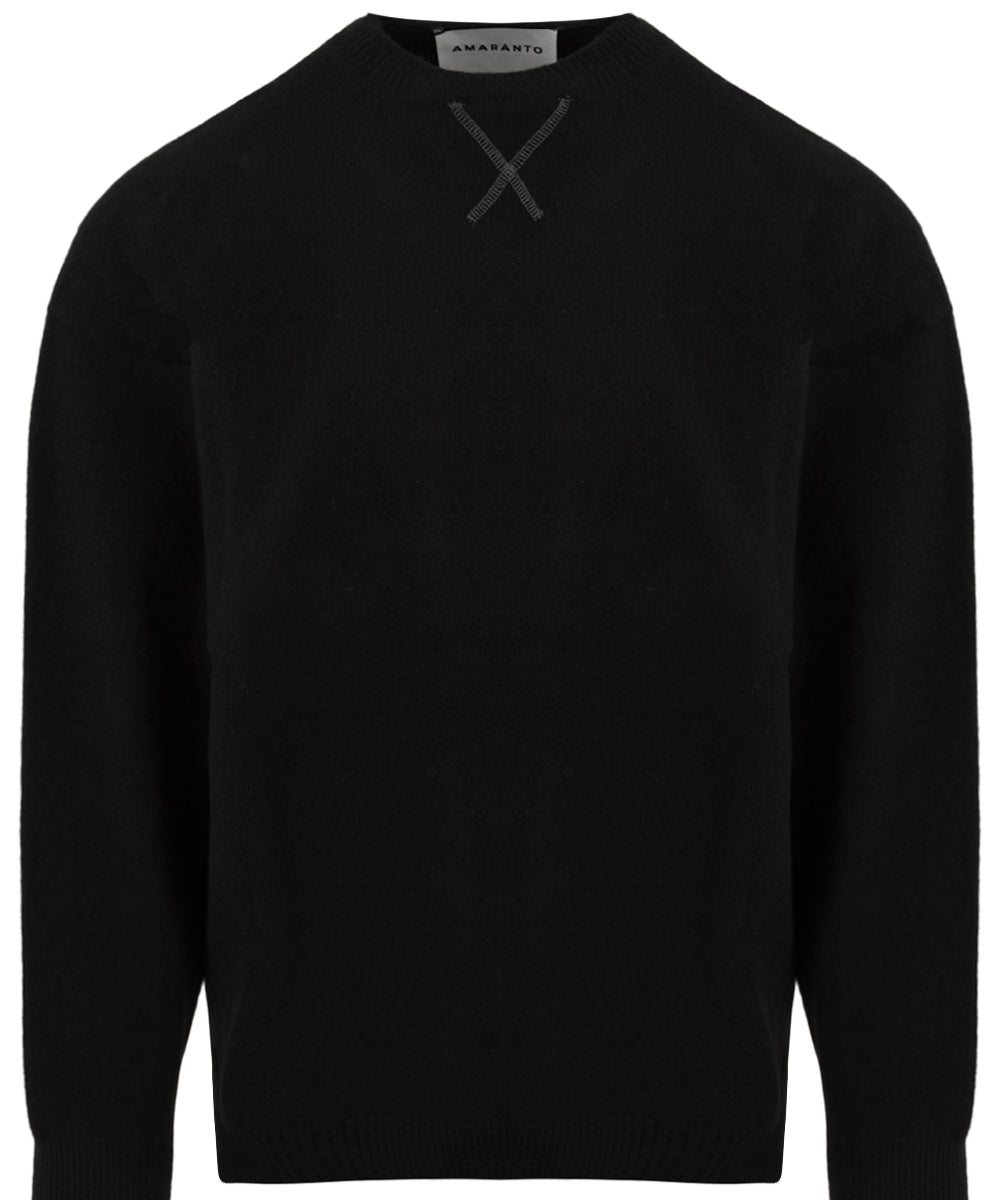 Maglione Girocollo AMARANTO Uomo - Nero