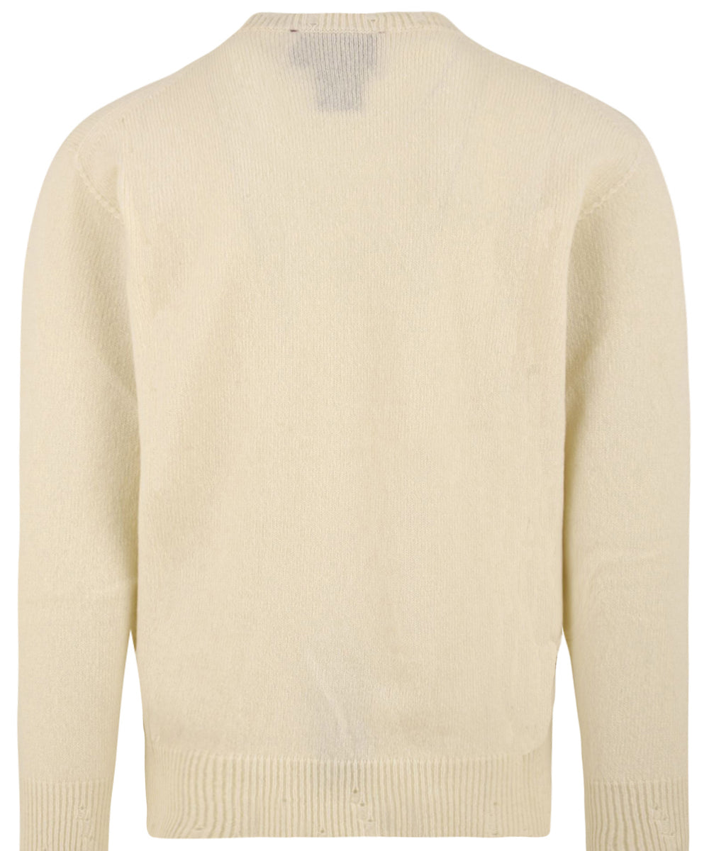 Maglione Girocollo AMARANTO Uomo - Bianco