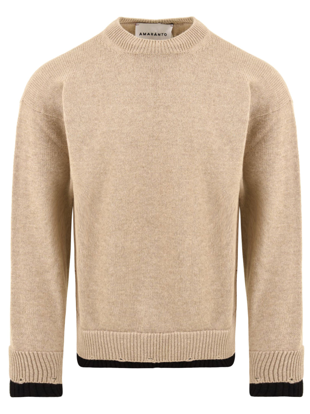Maglione girocollo AMARANTO Uomo - Beige