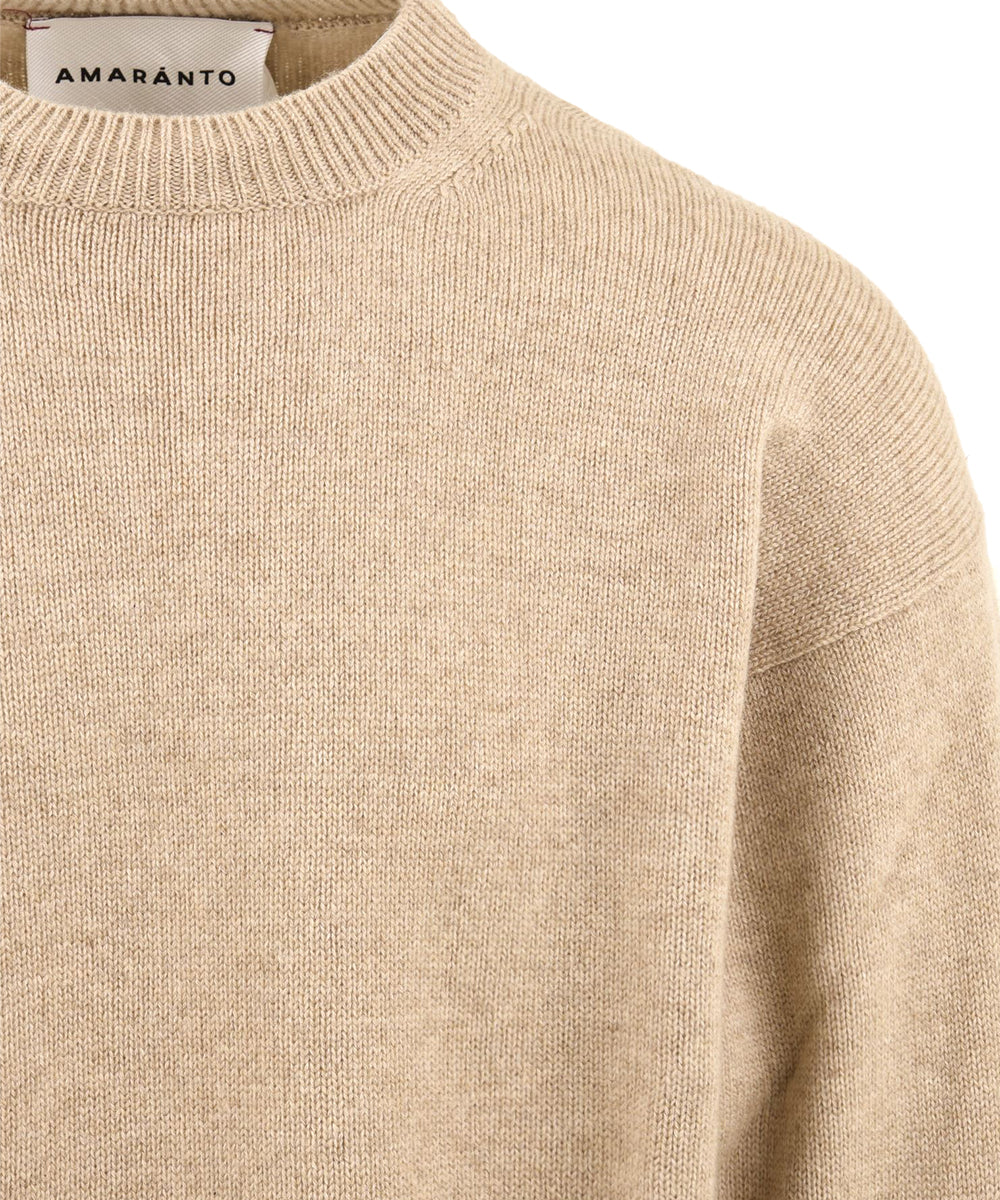 Maglione girocollo AMARANTO Uomo - Beige