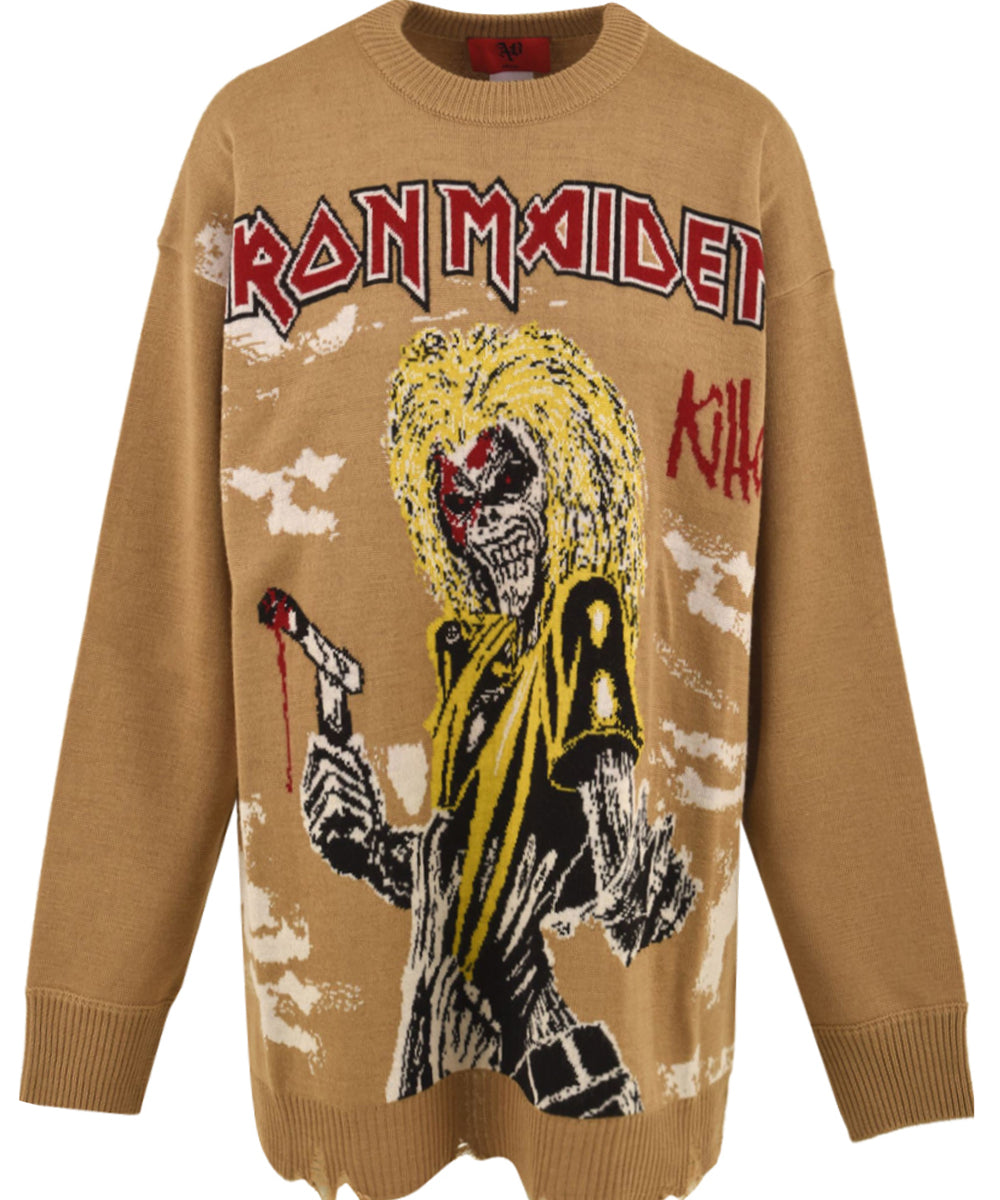 Maglione maxi Iron Maiden ANIYE BY Donna - Beige