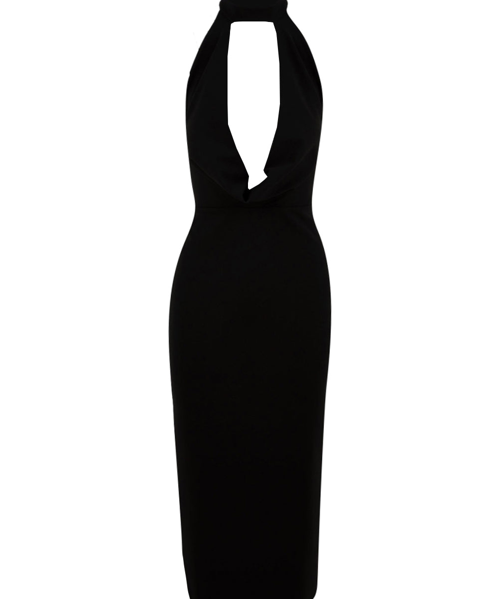 Abito jabot midi Sienna ANIYE BY Donna - Nero