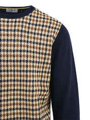 Maglione Check Sweater AQUASCUTUM Uomo - Blue