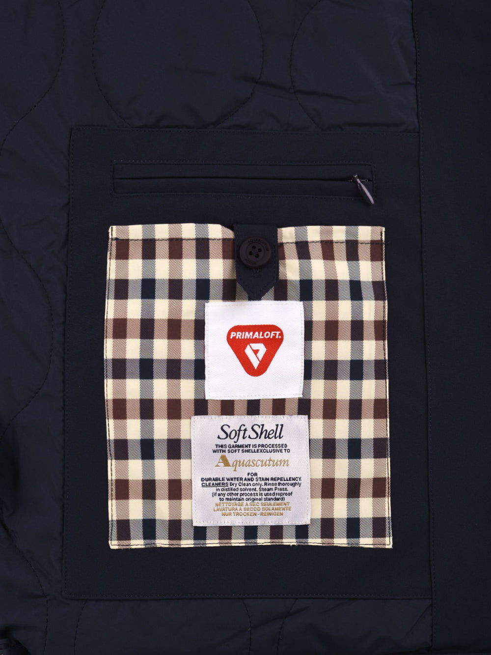 Parka Mid in Soft Shell AQUASCUTUM Uomo - Blue