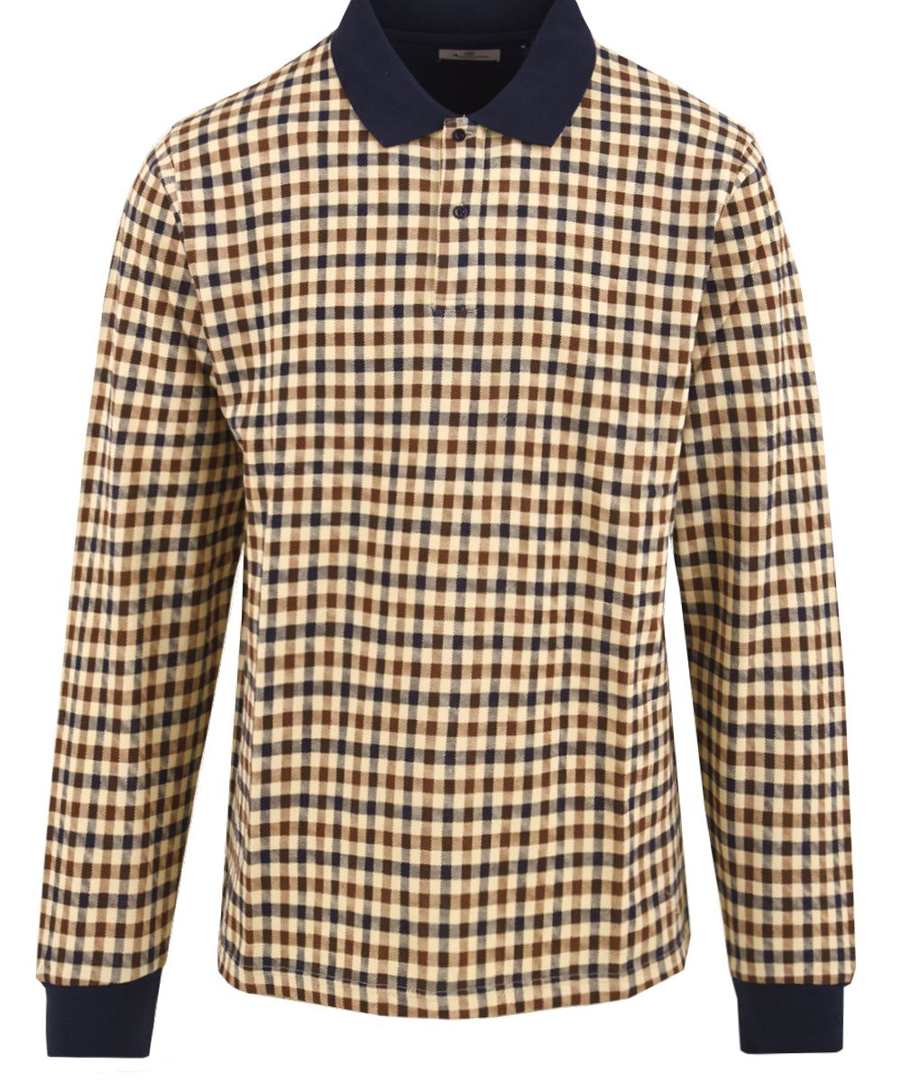 Polo Iconic manica lunga AQUASCUTUM Uomo - Blue