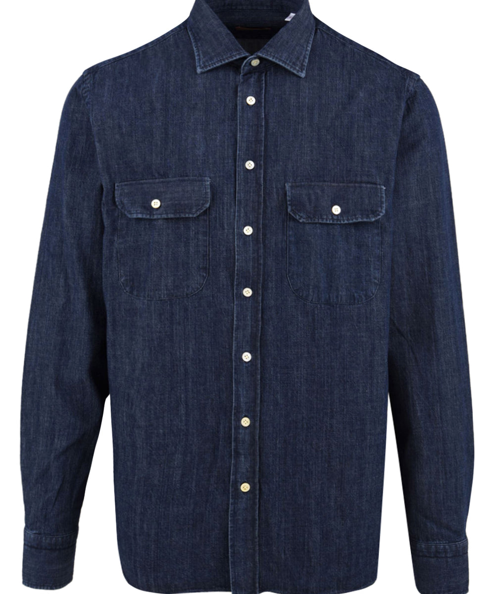 Camicia collo Nigel Idro BORRIELLO Uomo - Blue