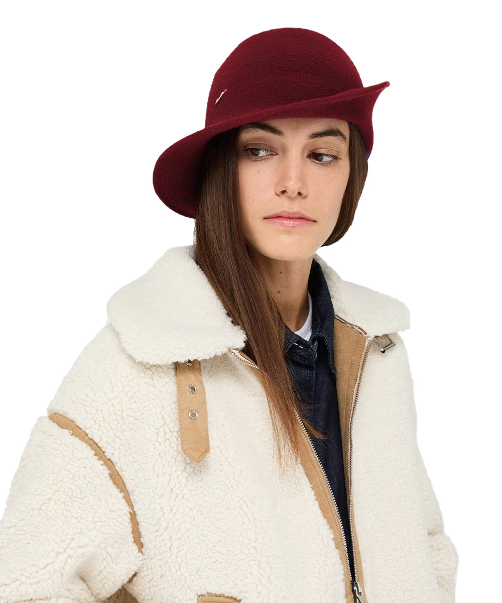 Cappello Angelina Cloche Mix Eco Cashmere BORSALINO Unisex - Rosso