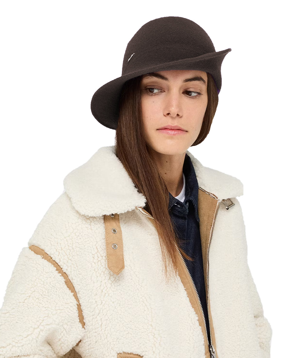 Cappello Angelina Cloche Mix Eco Cashmere BORSALINO Unisex - Marrone