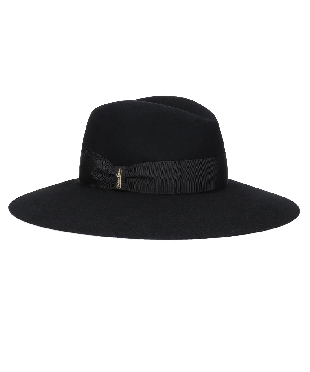 Cappello Sophie Feltro Lana Fine Tesa Larga BORSALINO Donna - Nero
