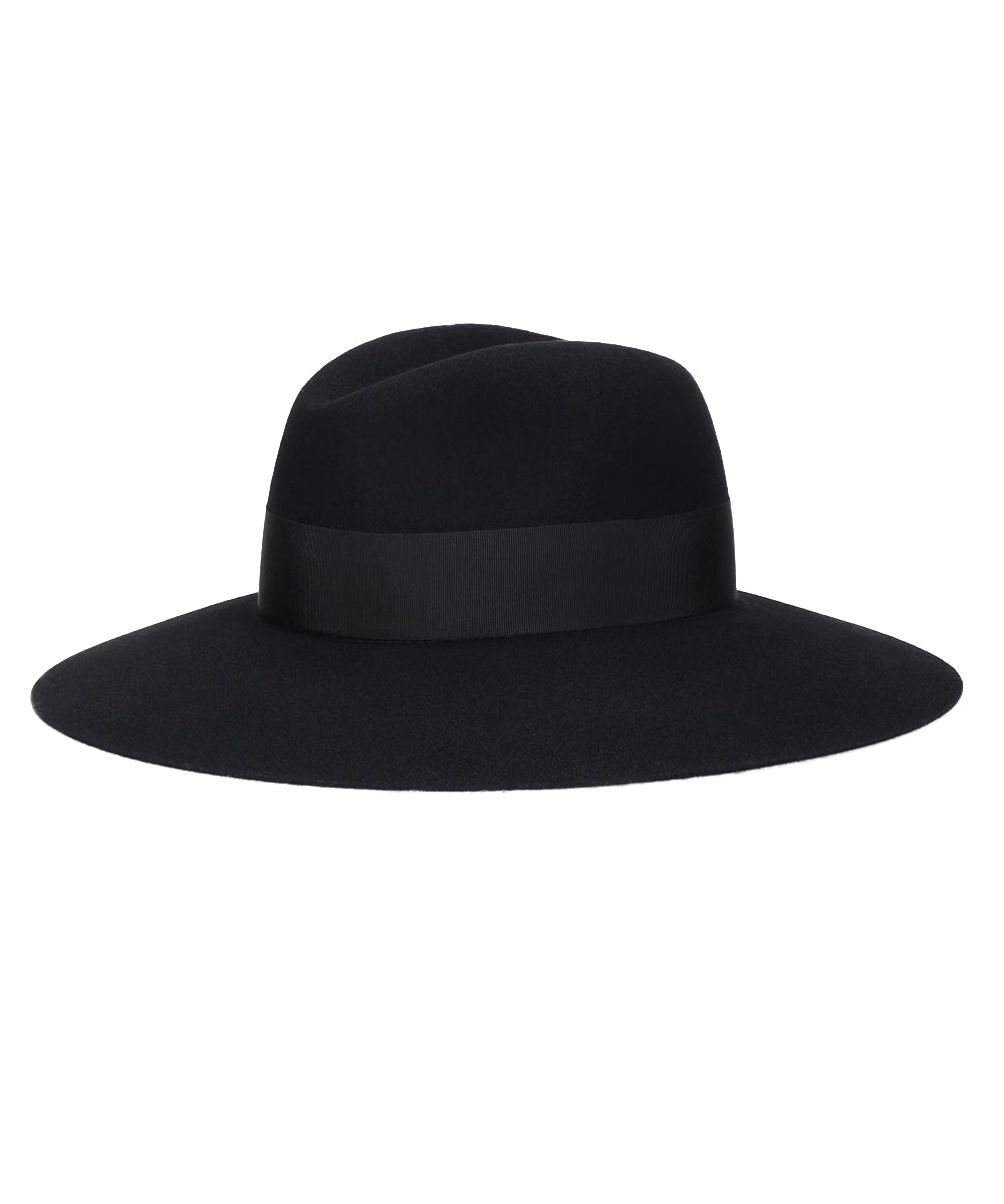 Cappello Sophie Feltro Lana Fine Tesa Larga BORSALINO Donna - Nero