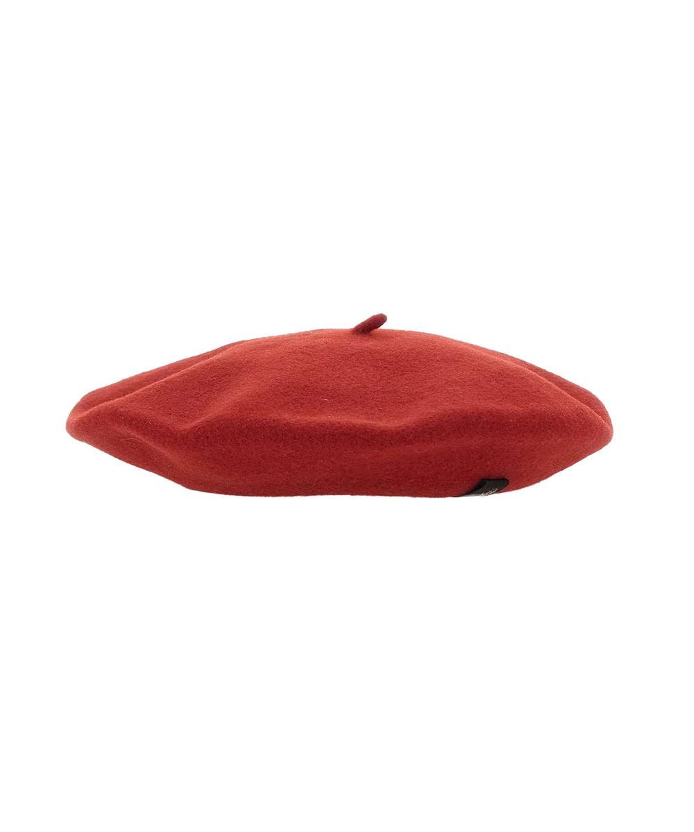 Cappello Basco Panno Lana BORSALINO Unisex - Rosso