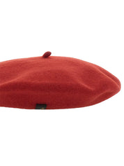 Cappello Basco Panno Lana BORSALINO Unisex - Rosso