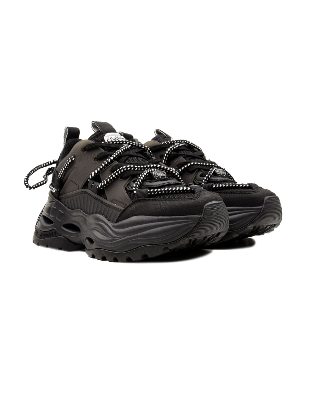 Sneakers Platform Triplet Lace BUFFALO Donna - Nero