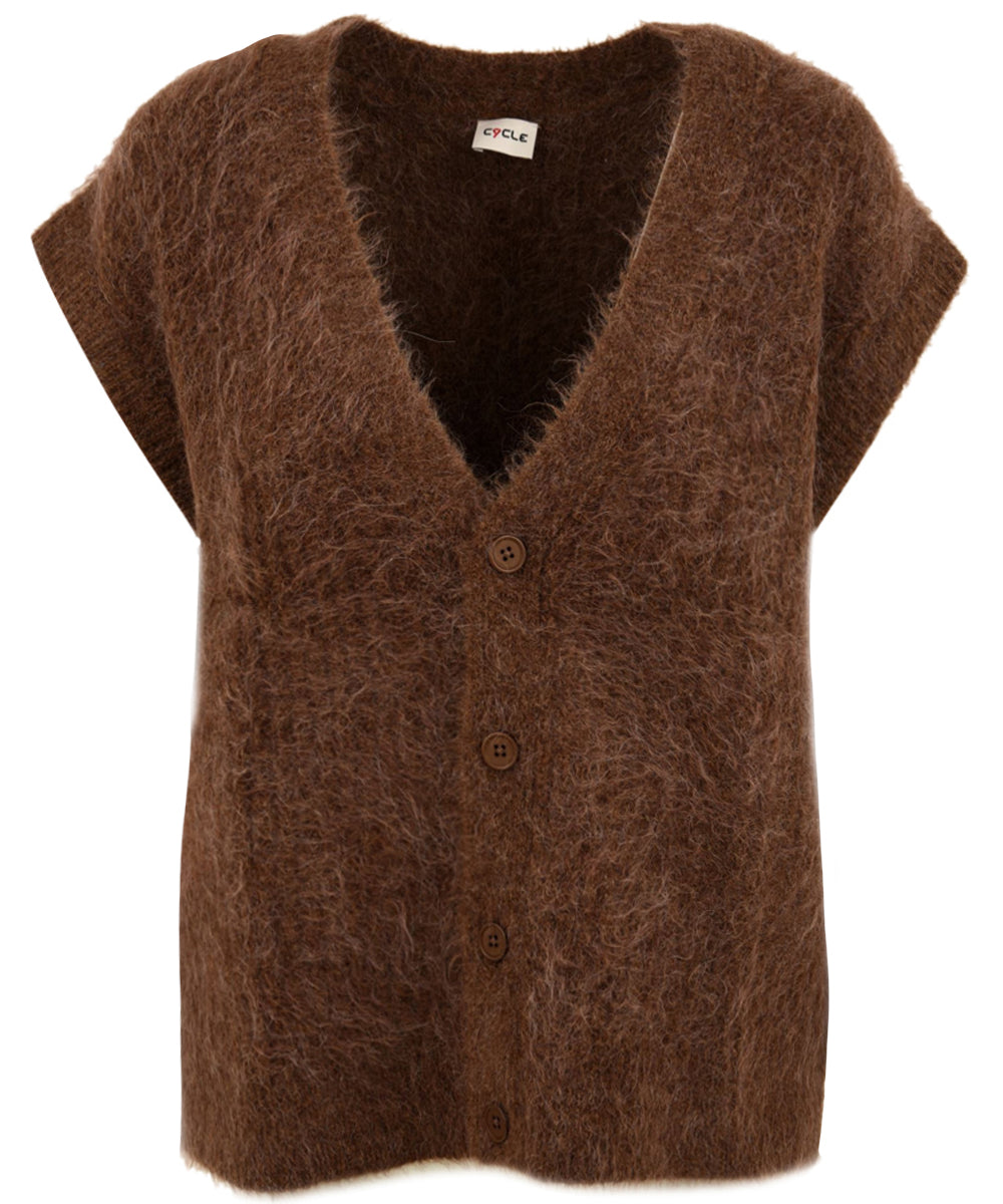 Maglia Over Giromanica CYCLE Donna - Marrone