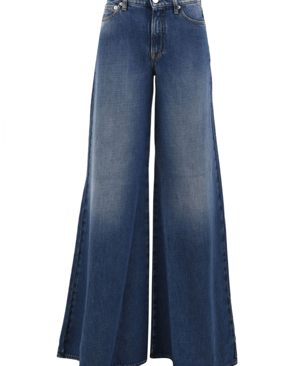 Jeans Asia Wide Leg Flared CYCLE Donna - Blue