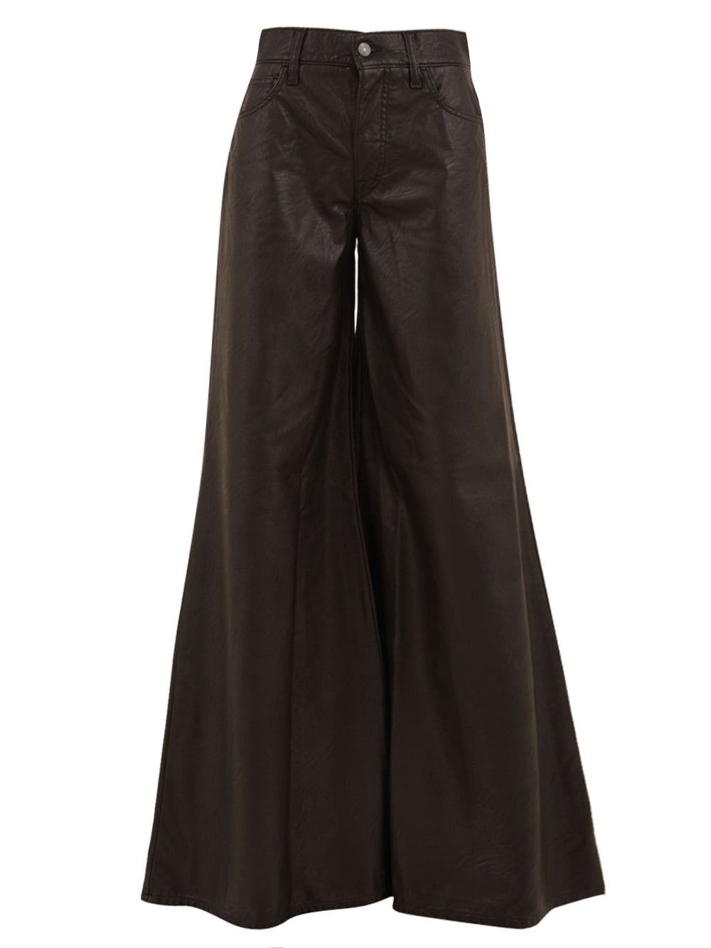 Jeans Asia Wide Leg Flared Eco Leather CYCLE Donna - Marrone