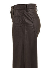 Jeans Asia Wide Leg Flared Eco Leather CYCLE Donna - Marrone