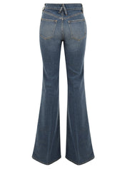 Jeans Flaire Flared Medium Vintage CYCLE Donna - Blue