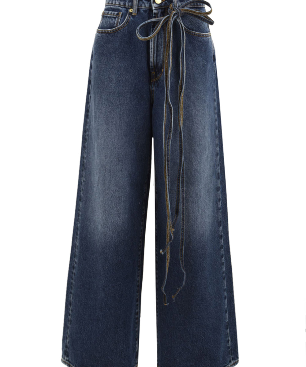 Jeans Big Low Super Wide Leg CYCLE Donna - Blue