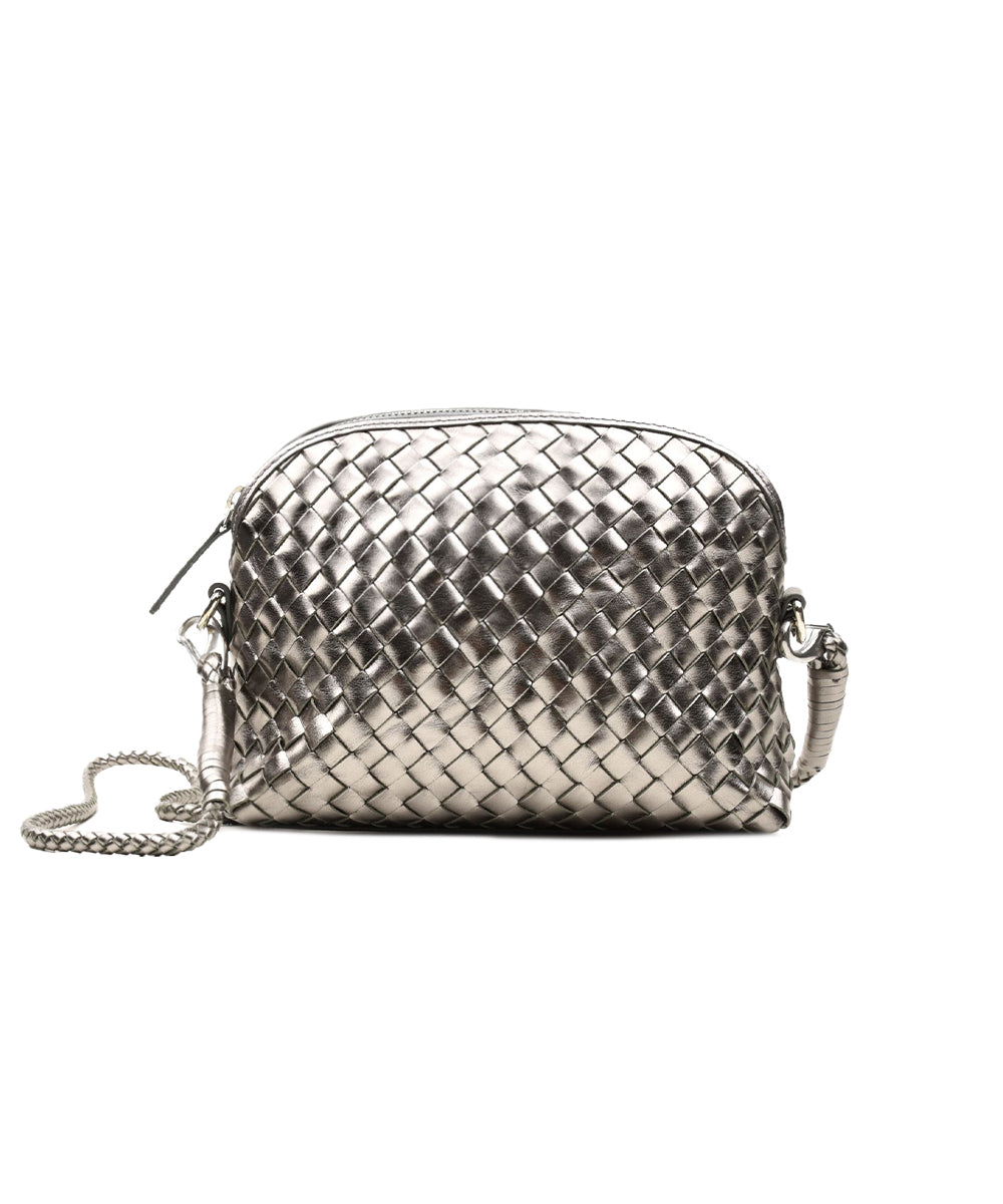 Borsa Chunky Fellini Interlaced DRAGON DIFFUSION Donna - Argento