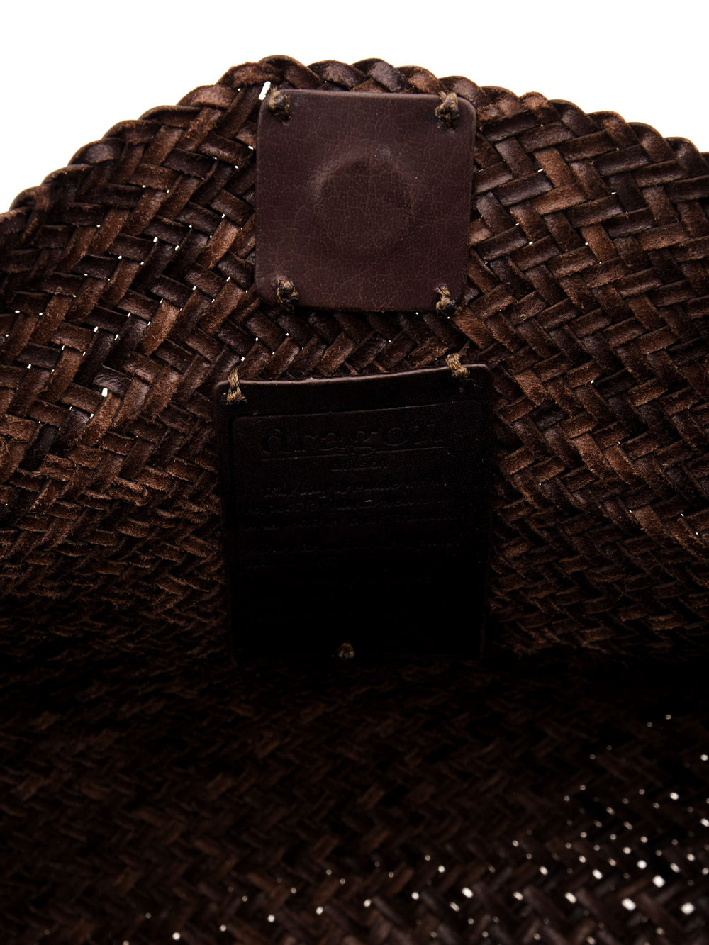 Borsa Santa Marta Diagonal Weave Flap DRAGON DIFFUSION Donna - Marrone