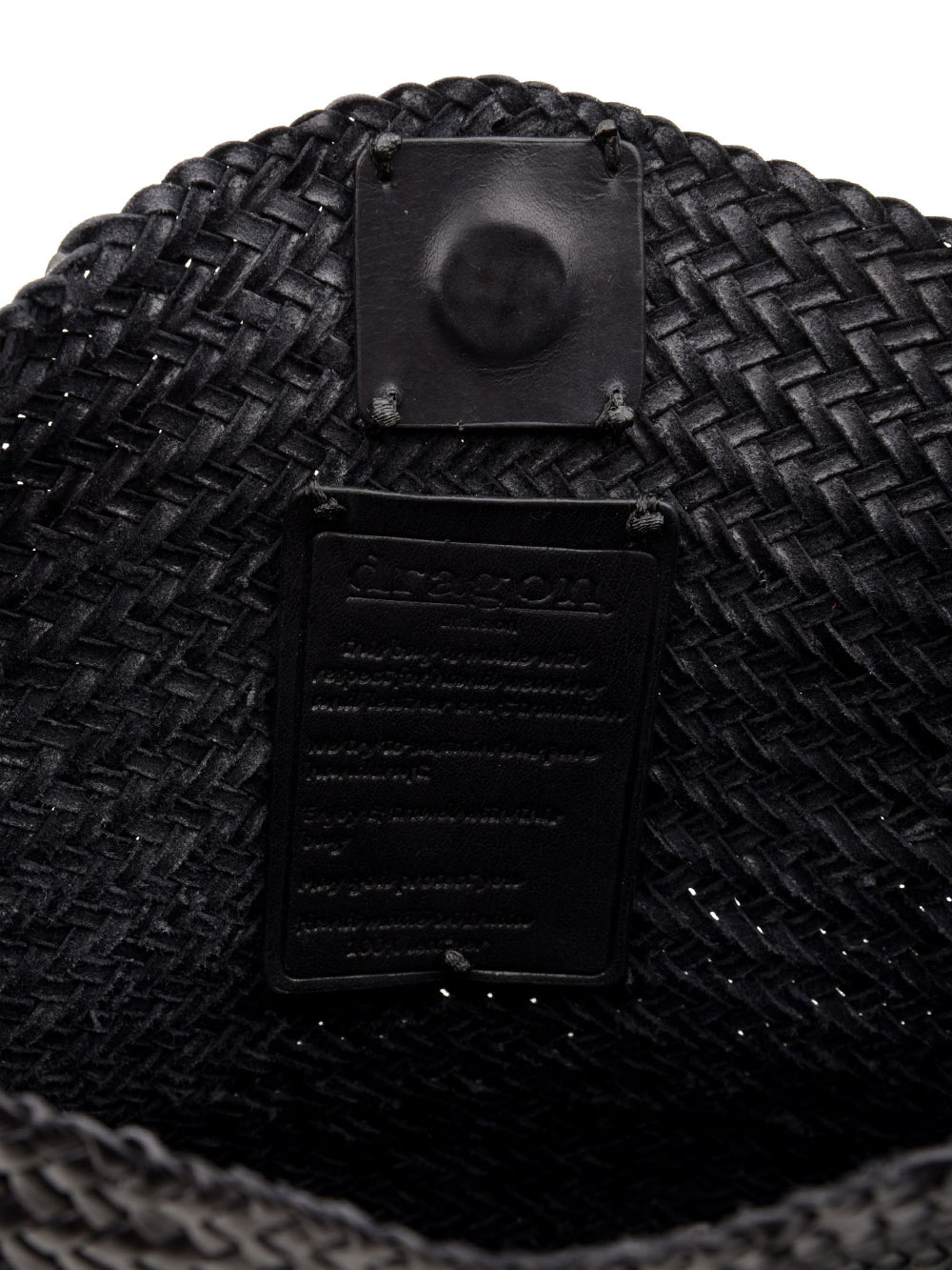 Borsa Santa Marta Diagonal Weave Flap DRAGON DIFFUSION Donna - Nero