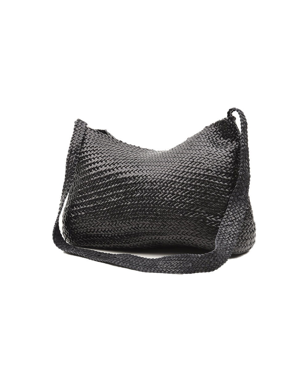 Borsa Santa Marta Diagonal Weave Flap DRAGON DIFFUSION Donna - Nero