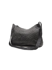 Borsa Santa Marta Diagonal Weave Flap DRAGON DIFFUSION Donna - Nero