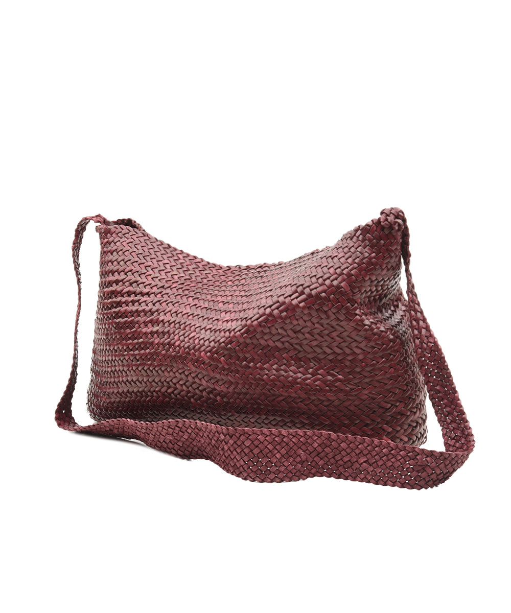 Borsa Santa Marta Diagonal Weave Flap DRAGON DIFFUSION Donna - Rosso