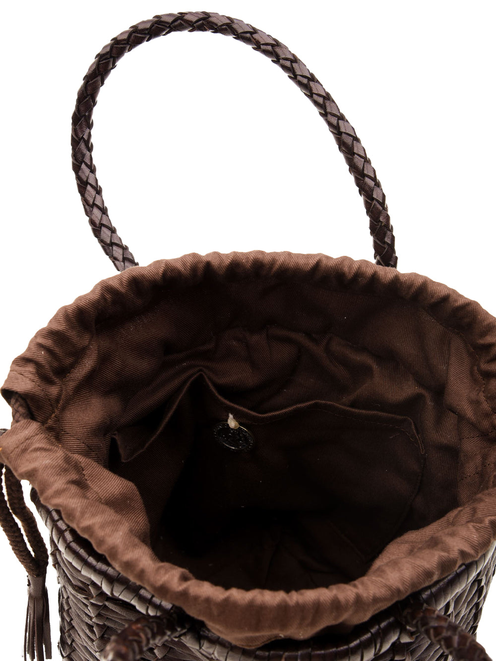 Borsa Lina Mini Jali Weave Small DRAGON DIFFUSION Donna - Marrone