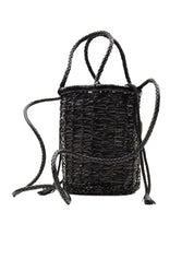 Borsa Lina Mini Jali Weave Small DRAGON DIFFUSION Donna - Nero