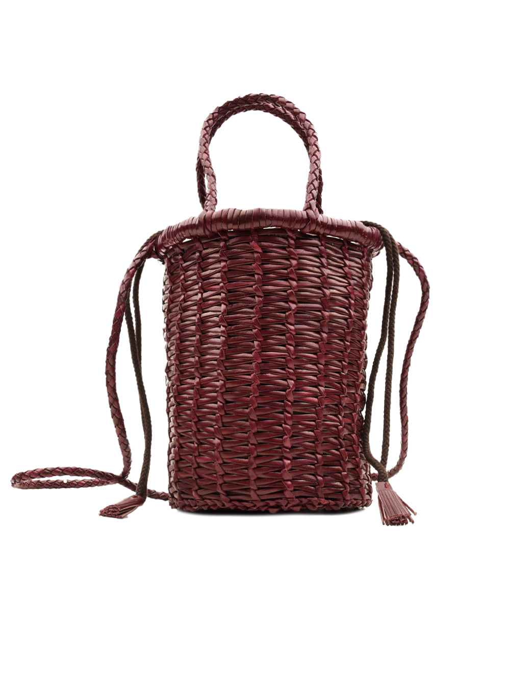 Borsa Lina Mini Jali Weave Small DRAGON DIFFUSION Donna - Rosso