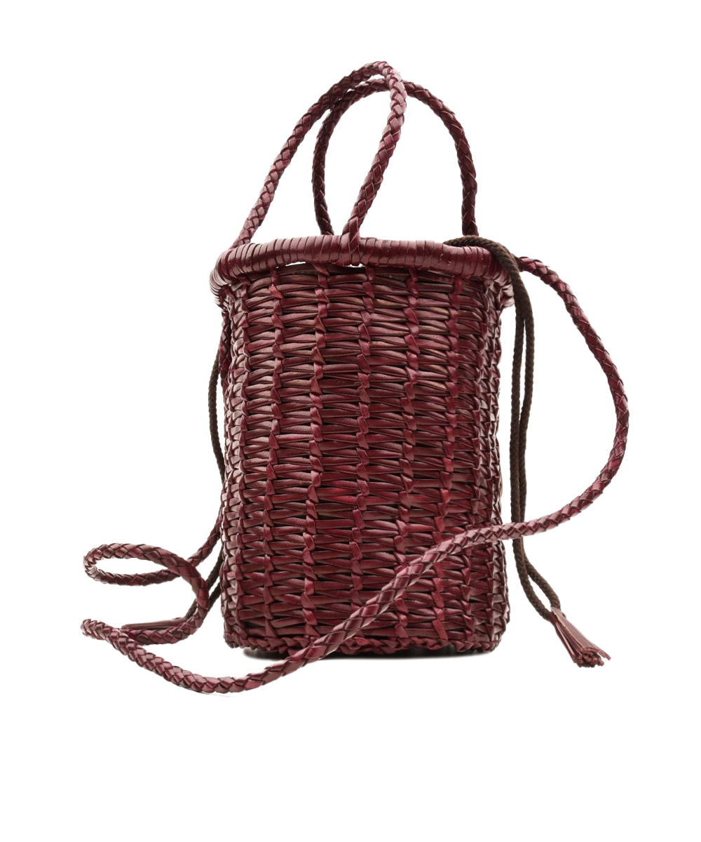 Borsa Lina Mini Jali Weave Small DRAGON DIFFUSION Donna - Rosso