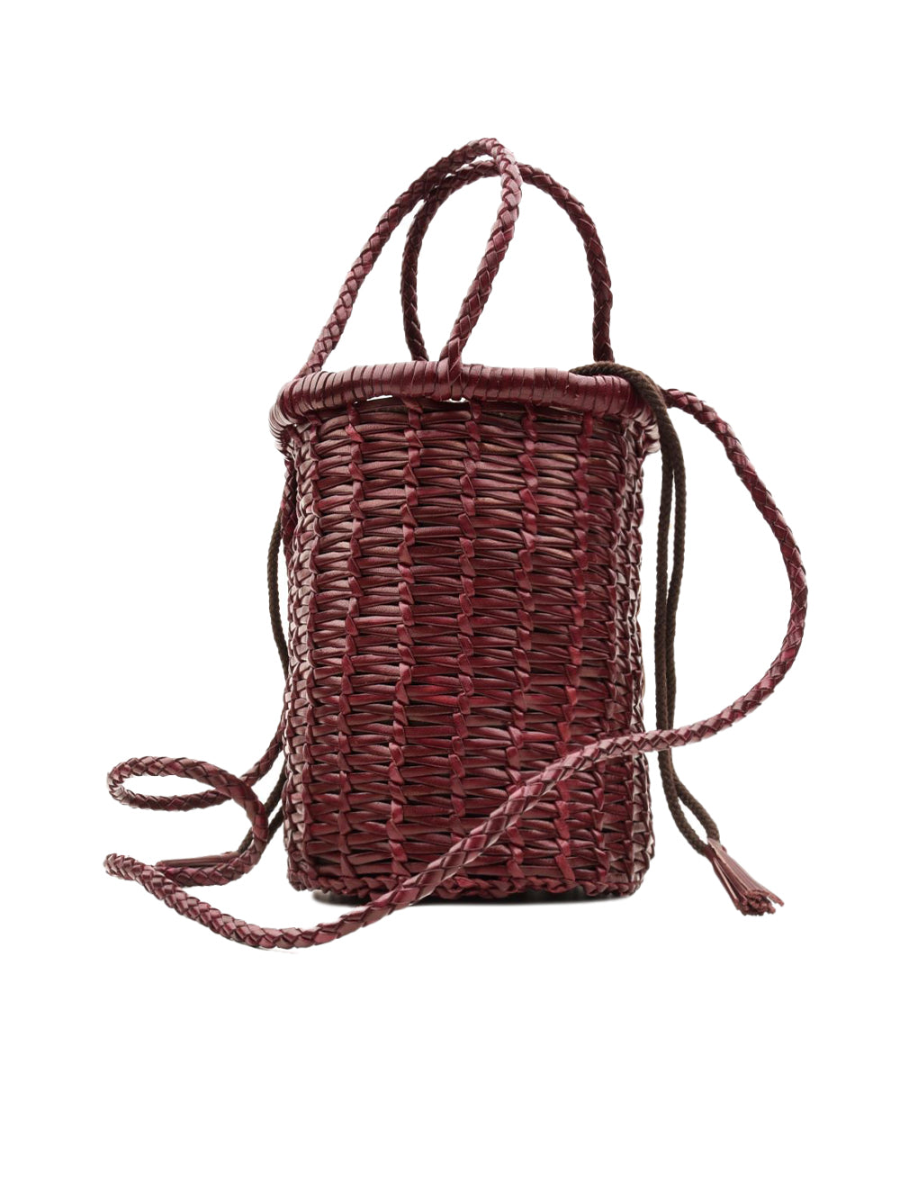 Borsa Lina Mini Jali Weave Small DRAGON DIFFUSION Donna - Rosso