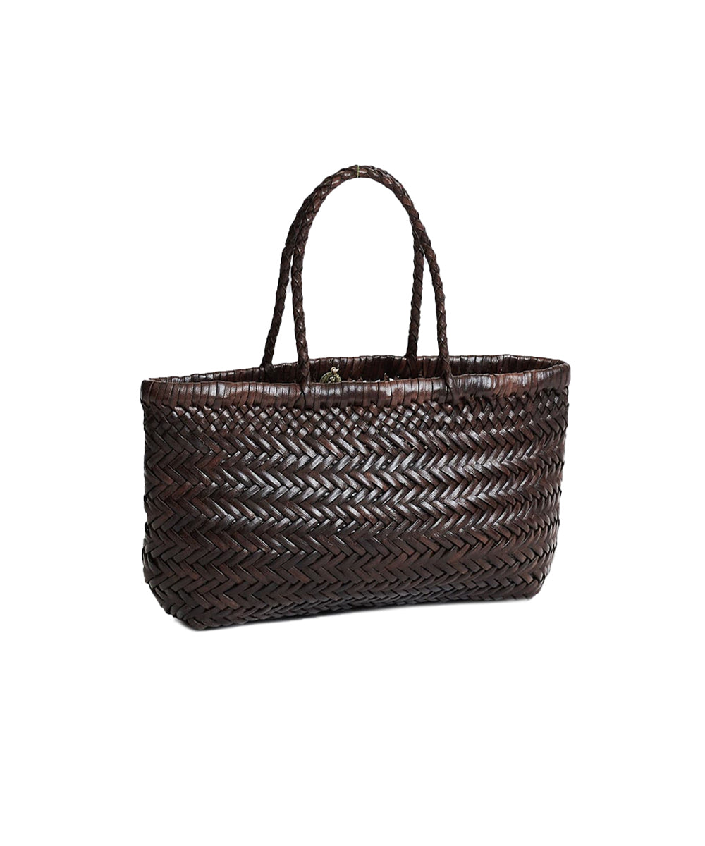 Borsa Mini Flat Gora Basket DRAGON DIFFUSION Donna - Marrone