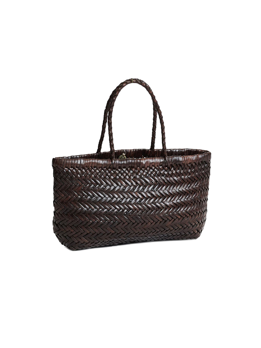 Borsa Mini Flat Gora Basket DRAGON DIFFUSION Donna - Marrone
