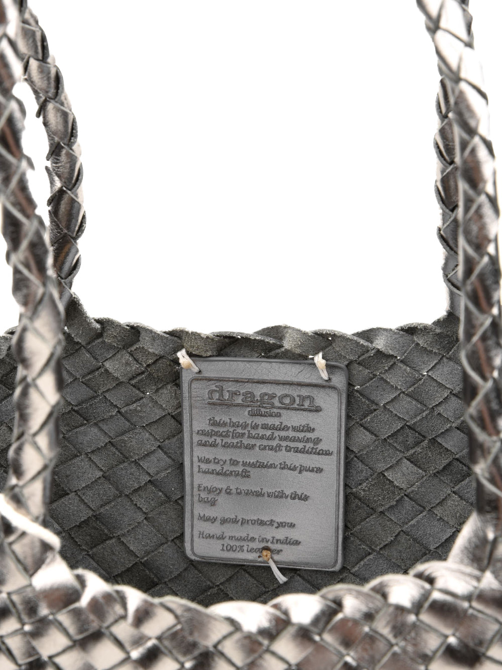 Borsa Santa Croce Big DRAGON DIFFUSION Donna - Argento